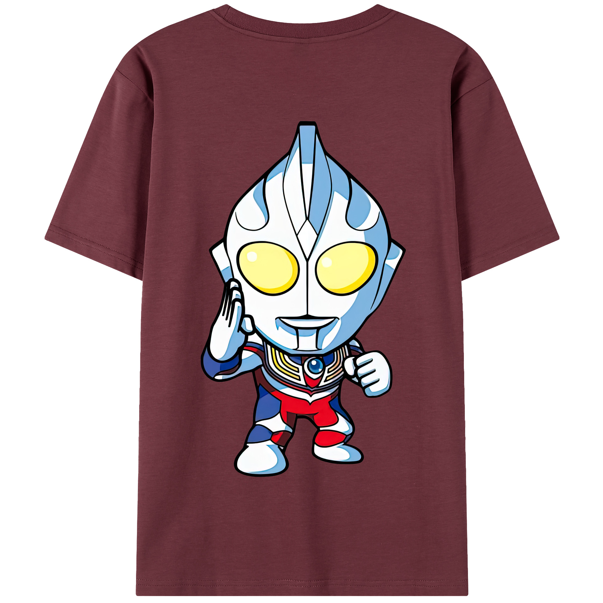 （画像用） ウルトラマン Ultraman 綿100％半袖Tシャツ（背面プリント）
